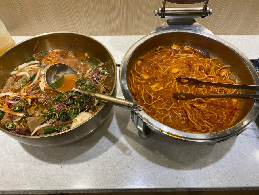 Snack corner with fries and tteokbokki