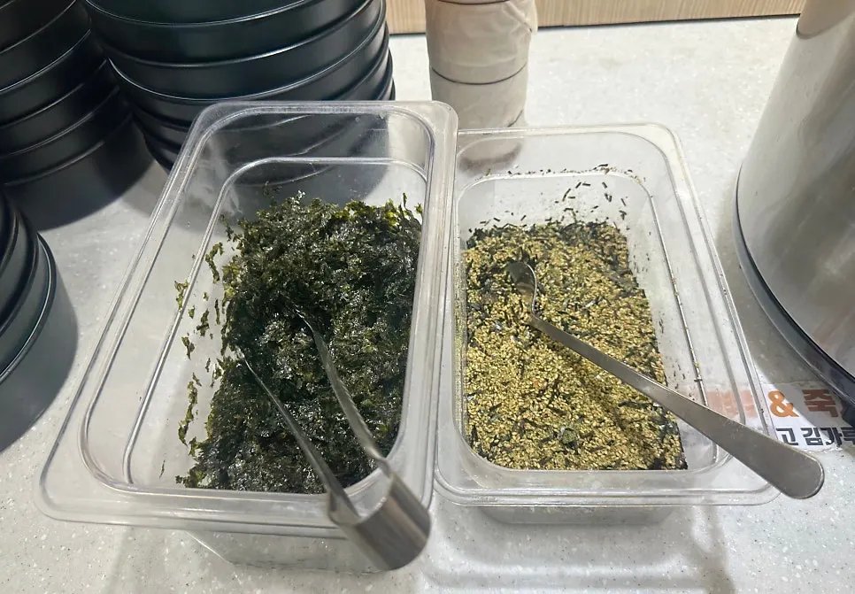 Pasta corner at the salad bar