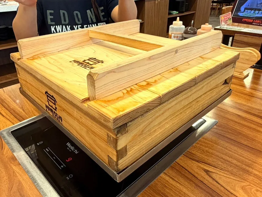 편백회관 일산화정점 편백찜과 샤브샤브 상차림