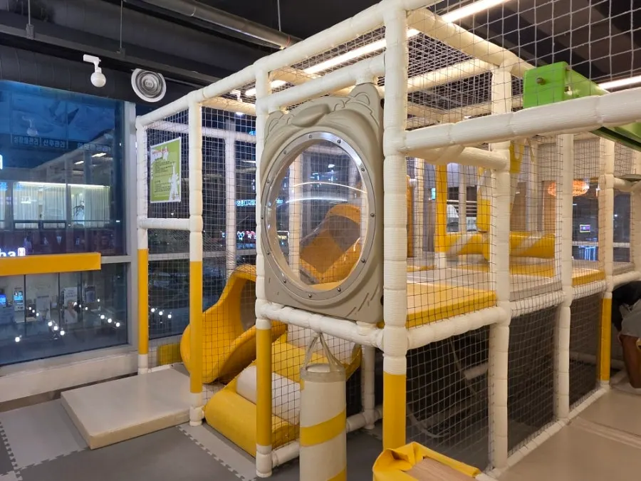 Inside the playroom where kids can play