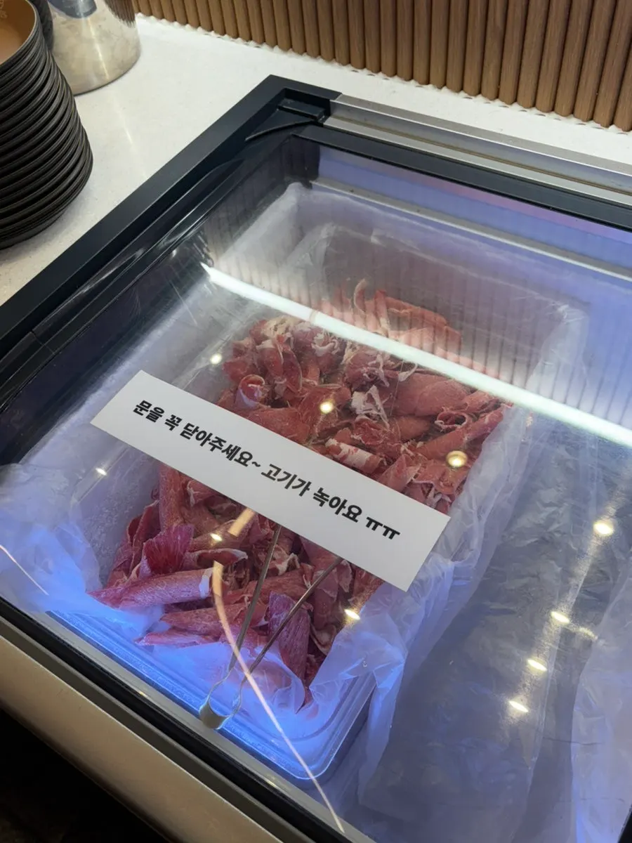 All-you-can-eat meat station for self-serve portions
