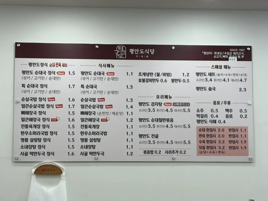 테이블에 비치된 새우젓과 다데기