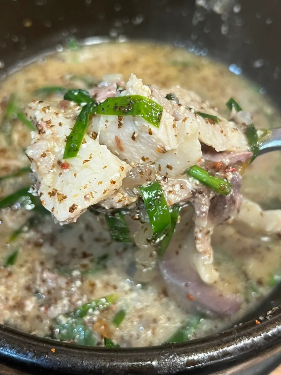 Sundae and meat in the generously filled mixed sundae-guk