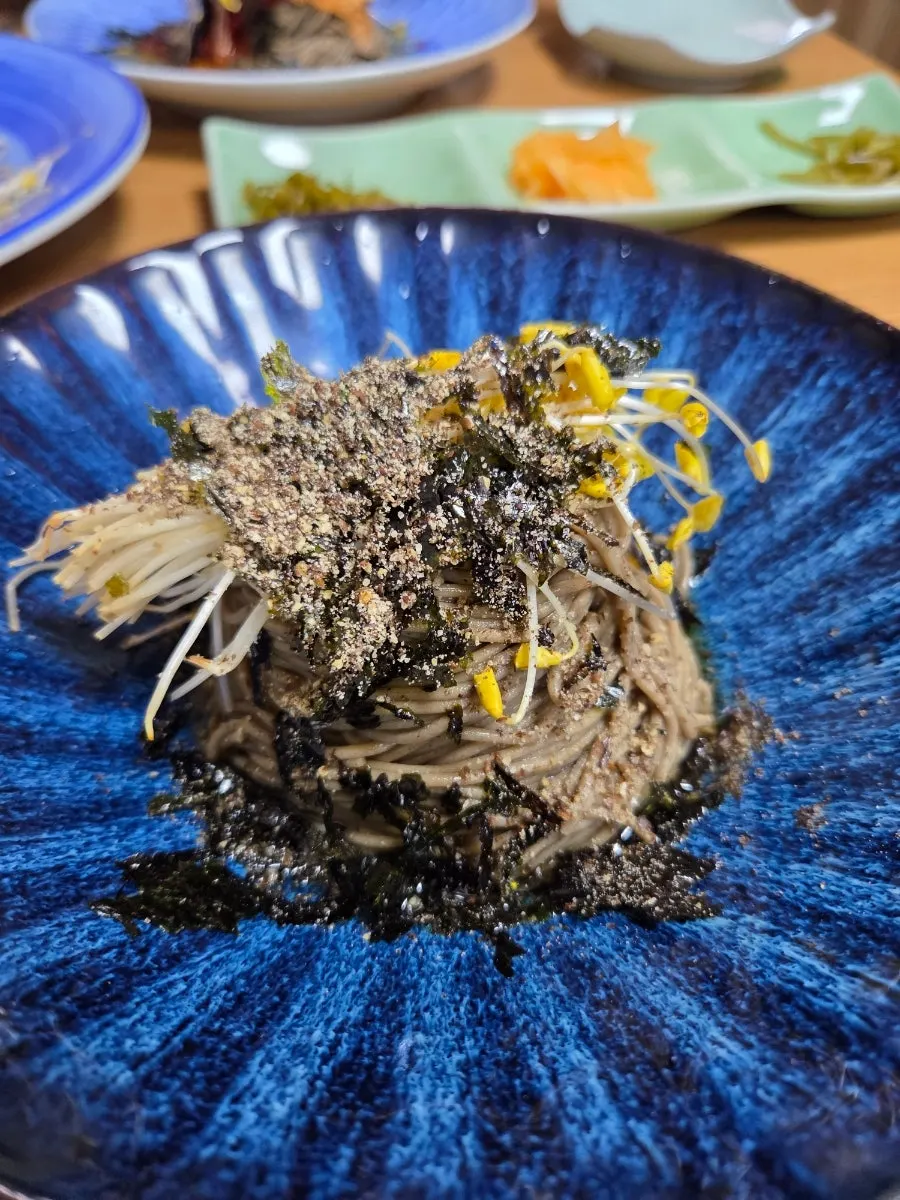 A bowl of Idaepal 100% Buckwheat Migamyeon