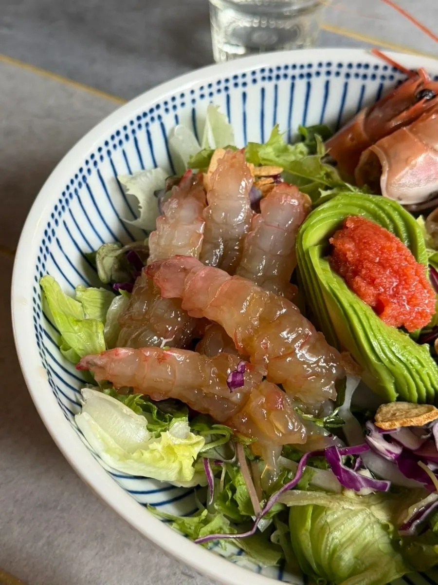 껍질에서 빼낸 딱새우 살
