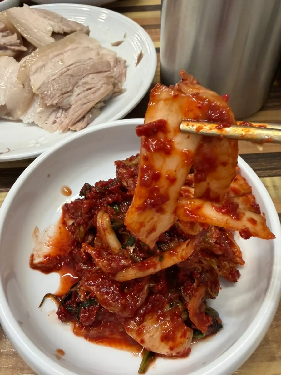 전라도식 김치와 깍두기 반찬