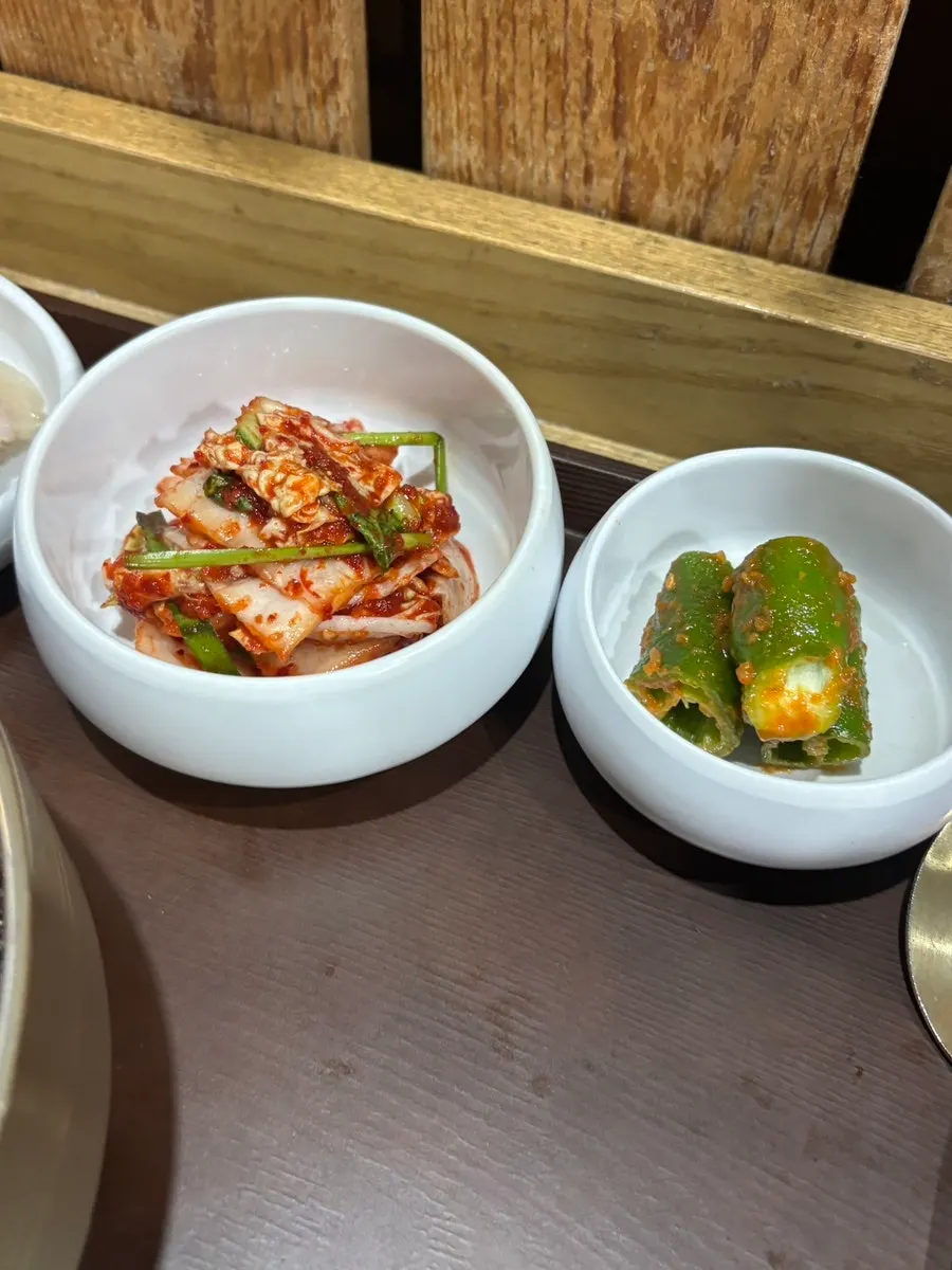 평이담백 반찬으로 나온 김치