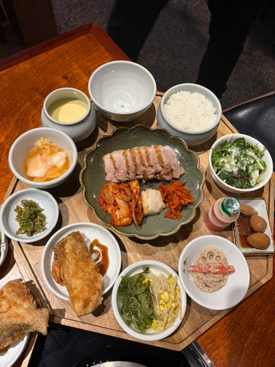 Plate of bossam from the sosumi bansang set