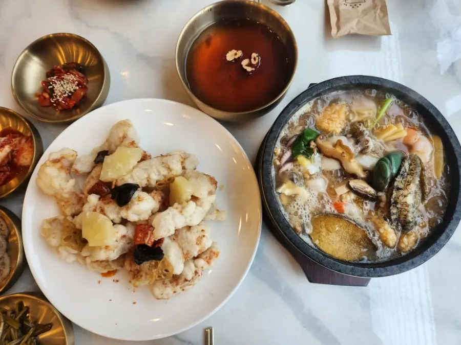 황금해물누룽지탕 메뉴