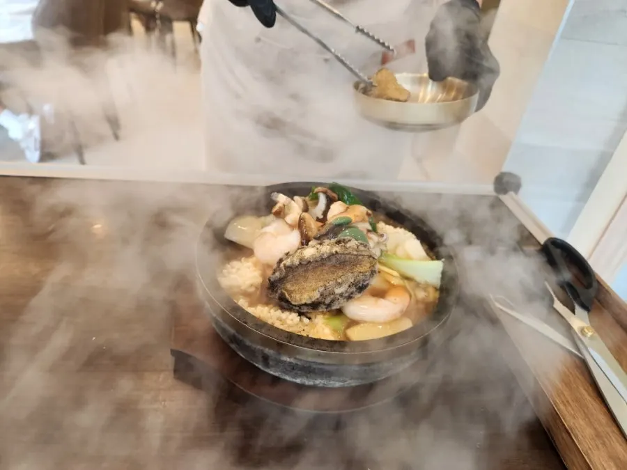 전복 황제누룽지탕과 찹쌀탕수육