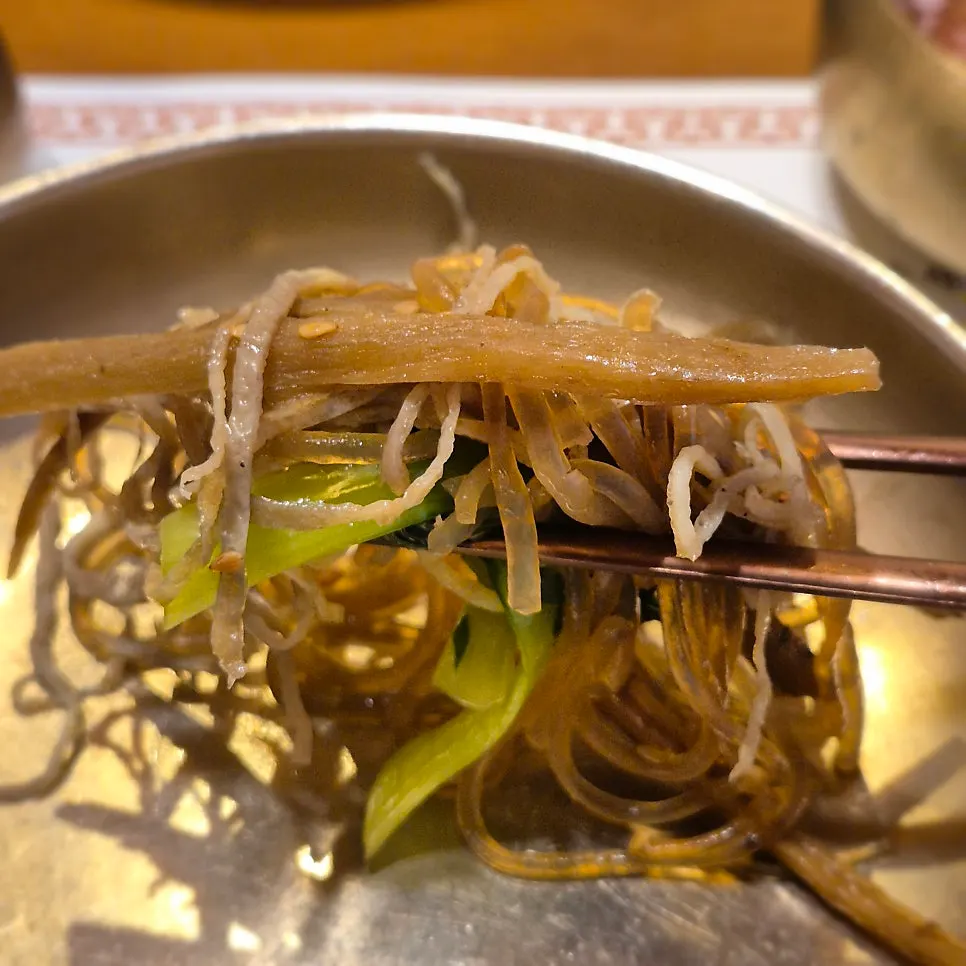 Suksudaega's royal japchae with burdock root