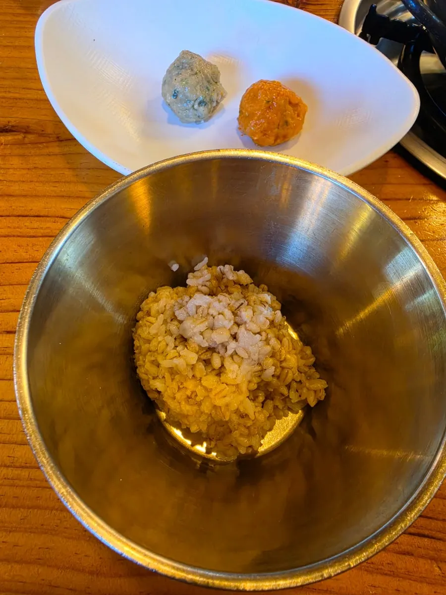 Complimentary bean-barley rice