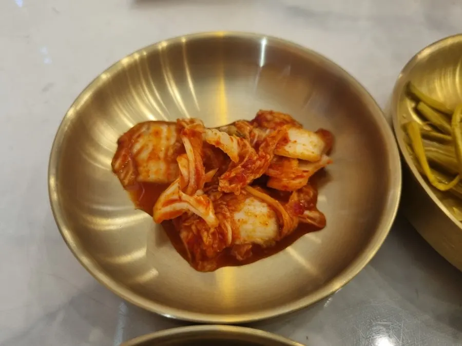 Neatly plated side dishes