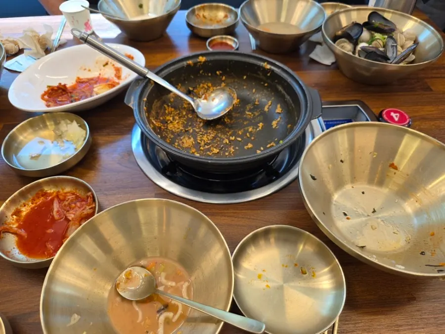 Nurungji left after eating the fried rice