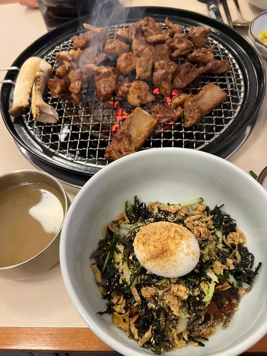 구수한 국물의 옥련갈비 된장찌개