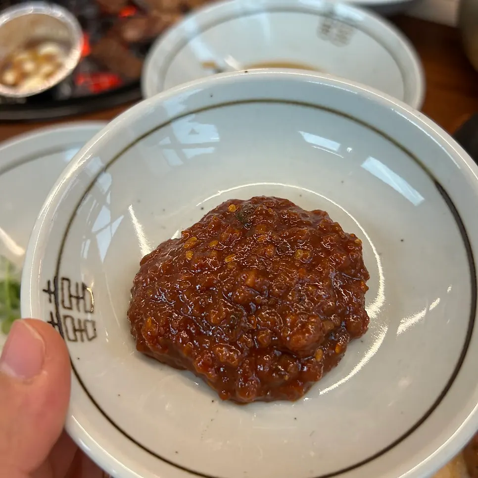 직접 만든 쌈장 한 접시