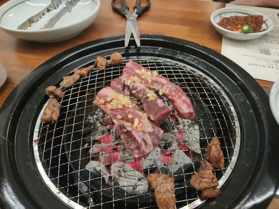 추가 주문한 소갈비살
