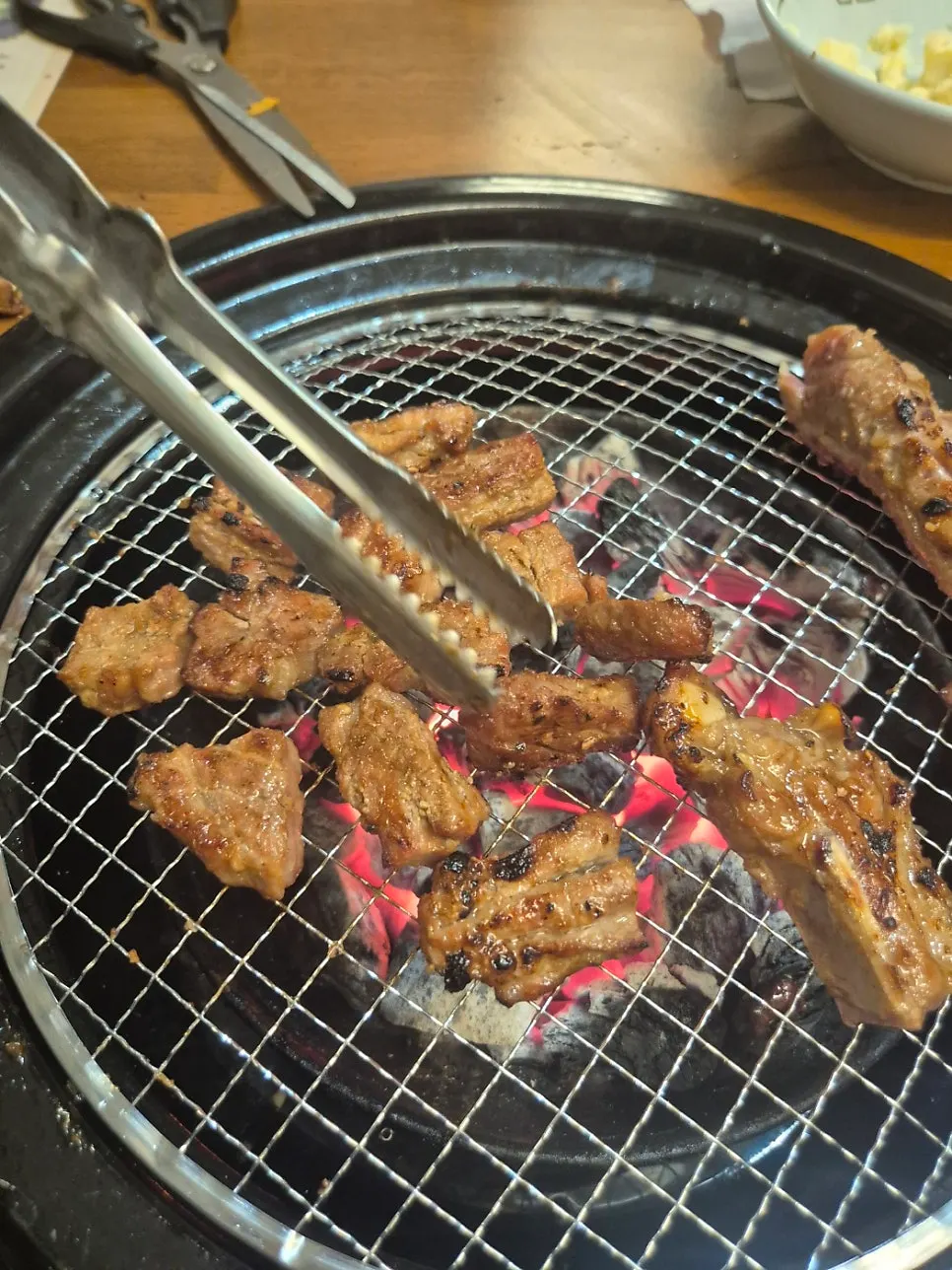 쌈과 곁들이는 돼지갈비