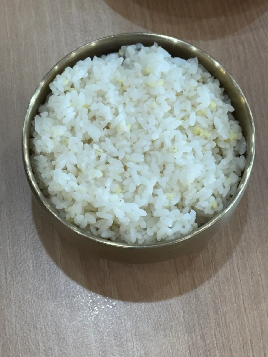 Gukbap seasoned with salted shrimp and cheongyang chili