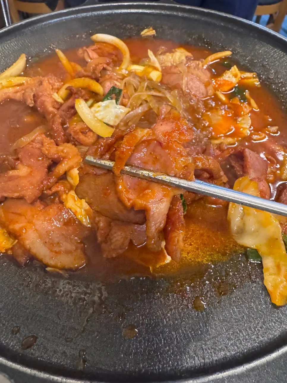 Smoked duck jumulleok cooking