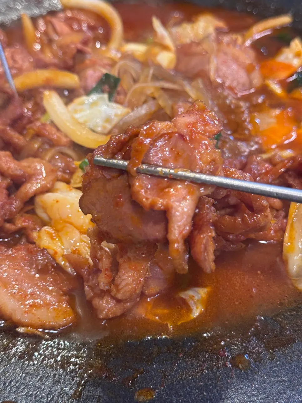 Duck jumulleok with vegetables