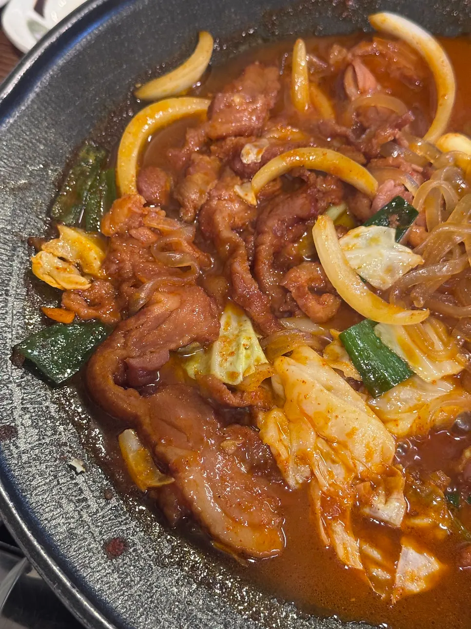 Glass noodles soaked in seasoning