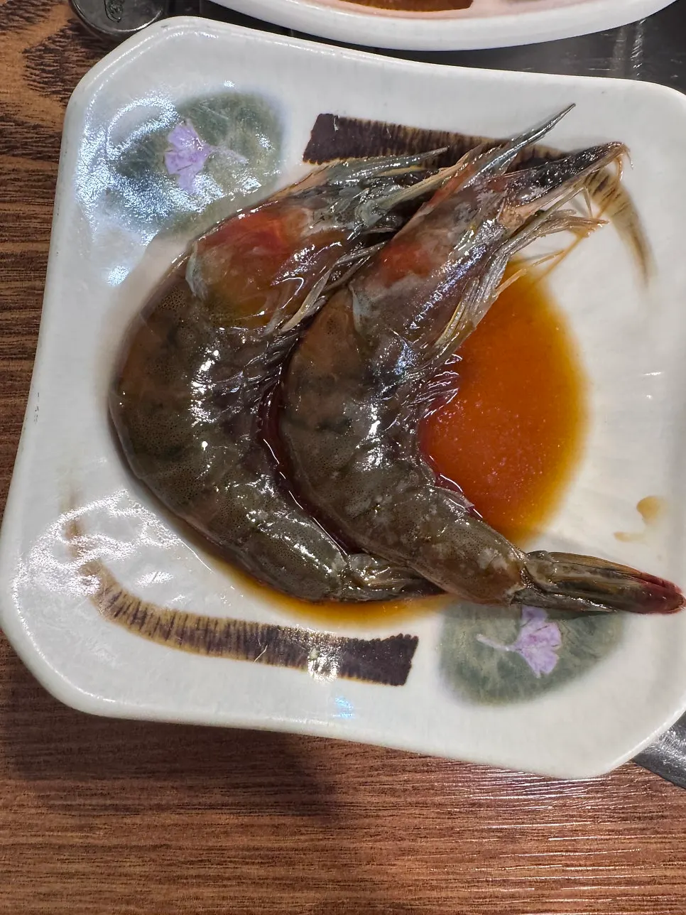 Shrimp jang and vegetable side dishes
