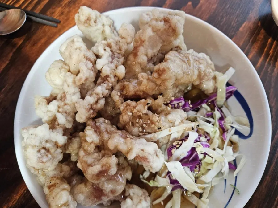 Crispy-battered tangsuyuk at Jangsu Jjambbong Jeonmunjeom