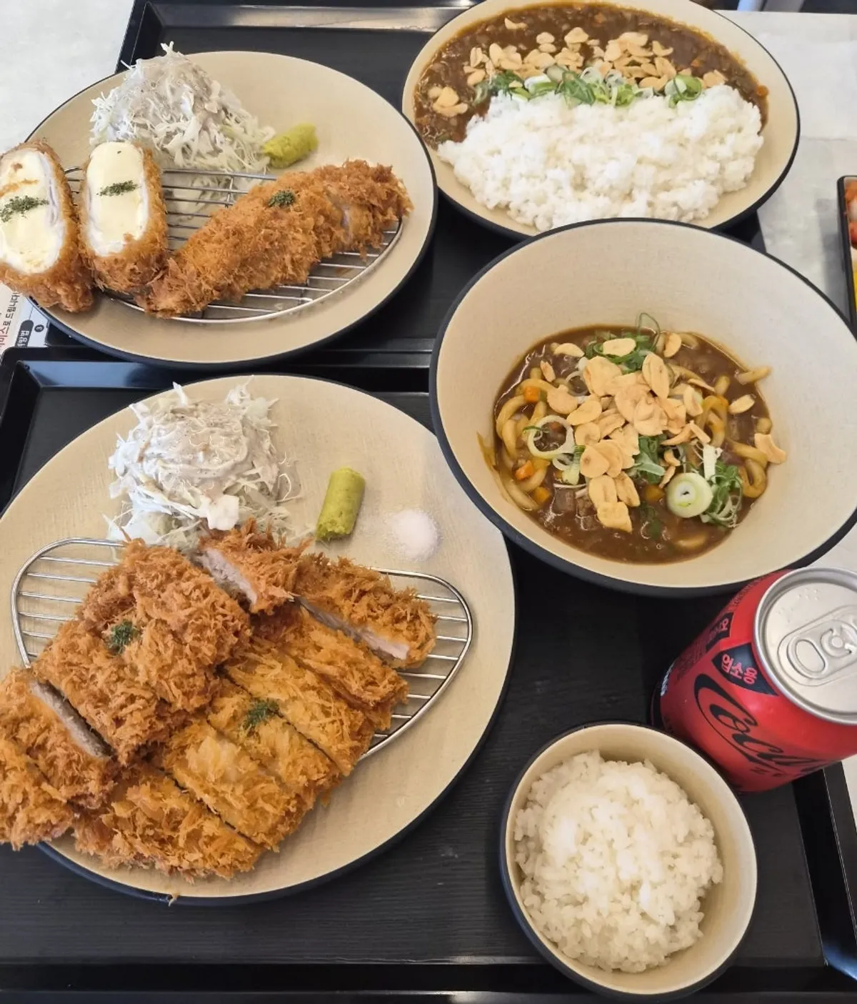 A generously plated Omi Katsu set