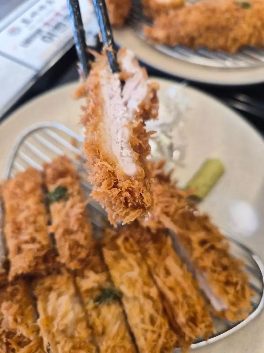 Handmade sirloin tonkatsu served with curry udon