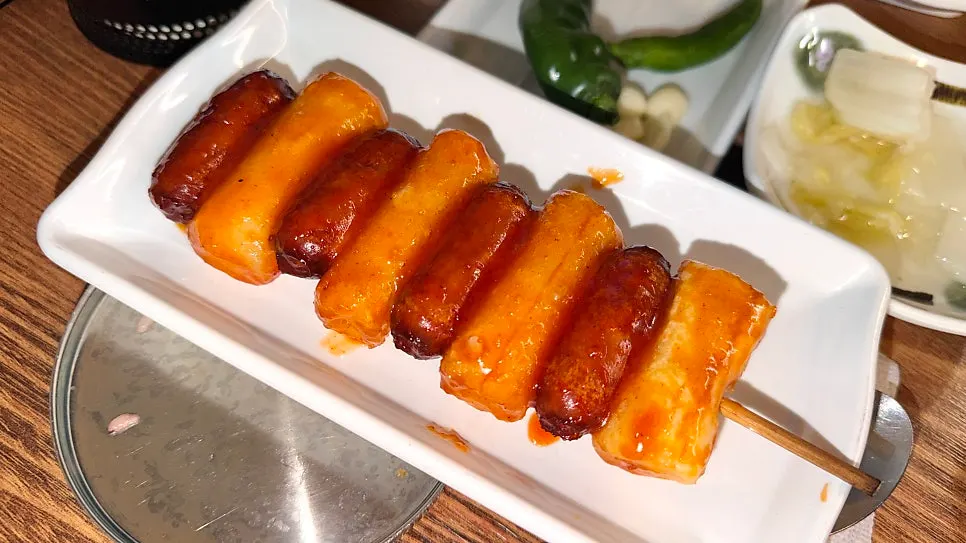 Gochujang jumulleok meal at Pyeongtaek Jumulleok