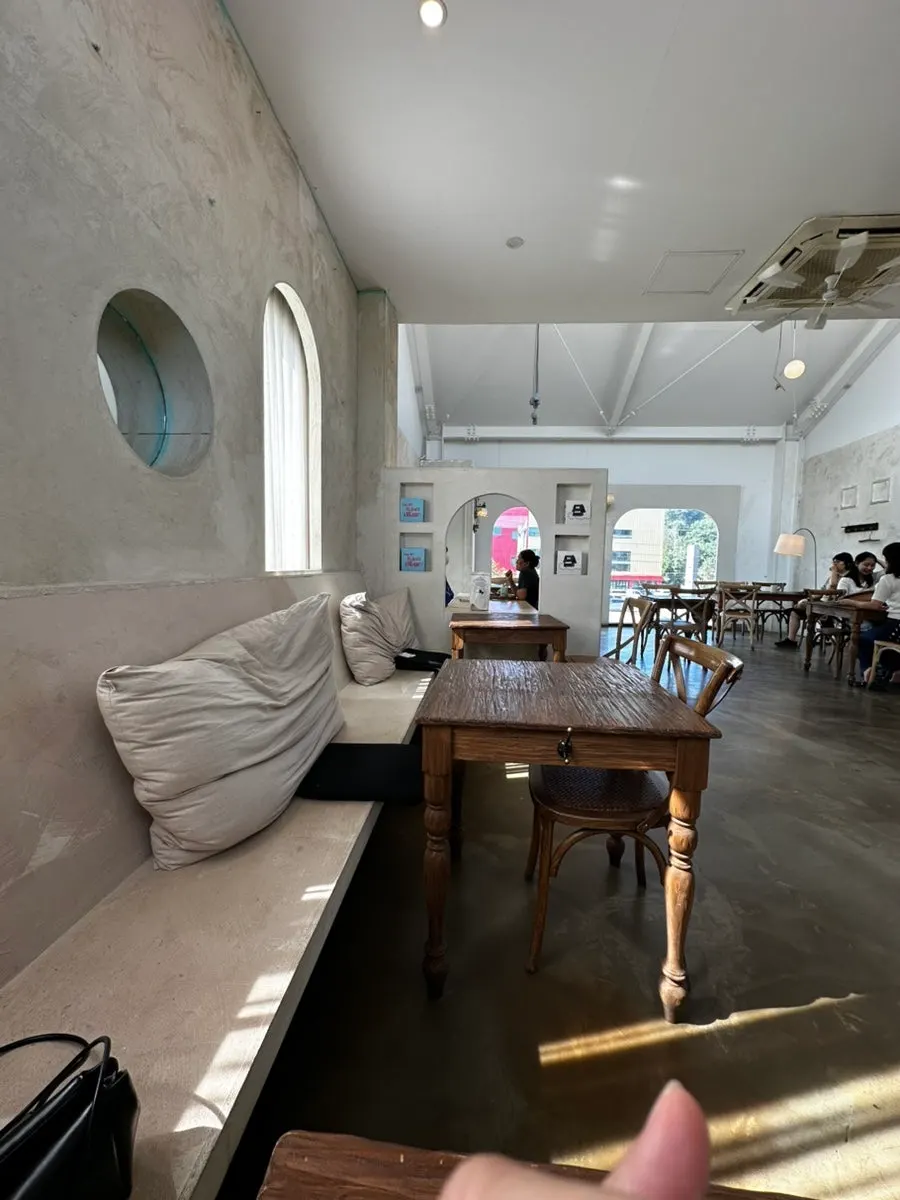 Vertical shot of the second-floor space at Cafe Pomun