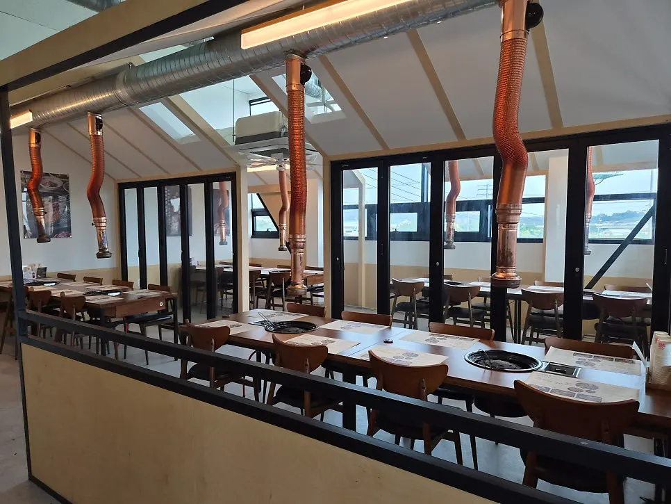 Bright, clean interior of Ihwajeong Charcoal-Grilled Pork Galbi