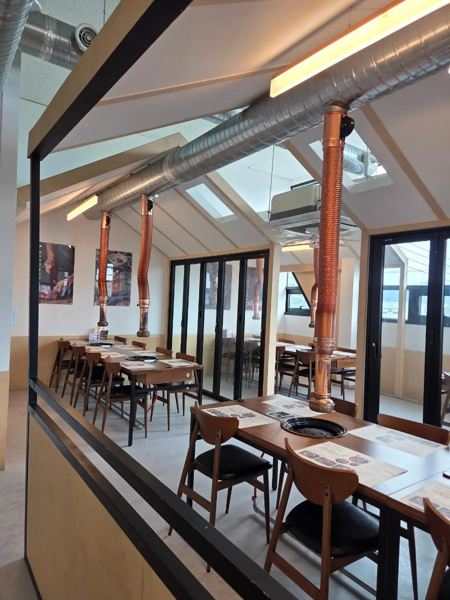 Spacious dining hall inside Ihwajeong Charcoal-Grilled Pork Galbi