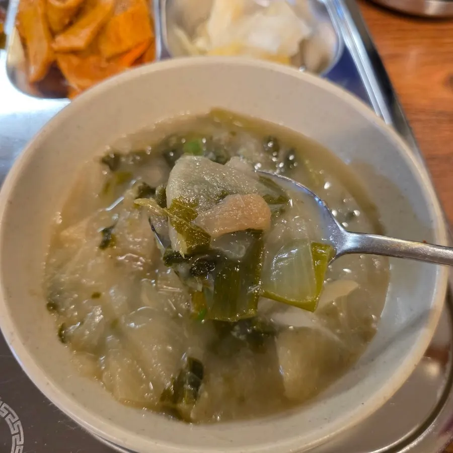Hangover soup served with the solo lunch set
