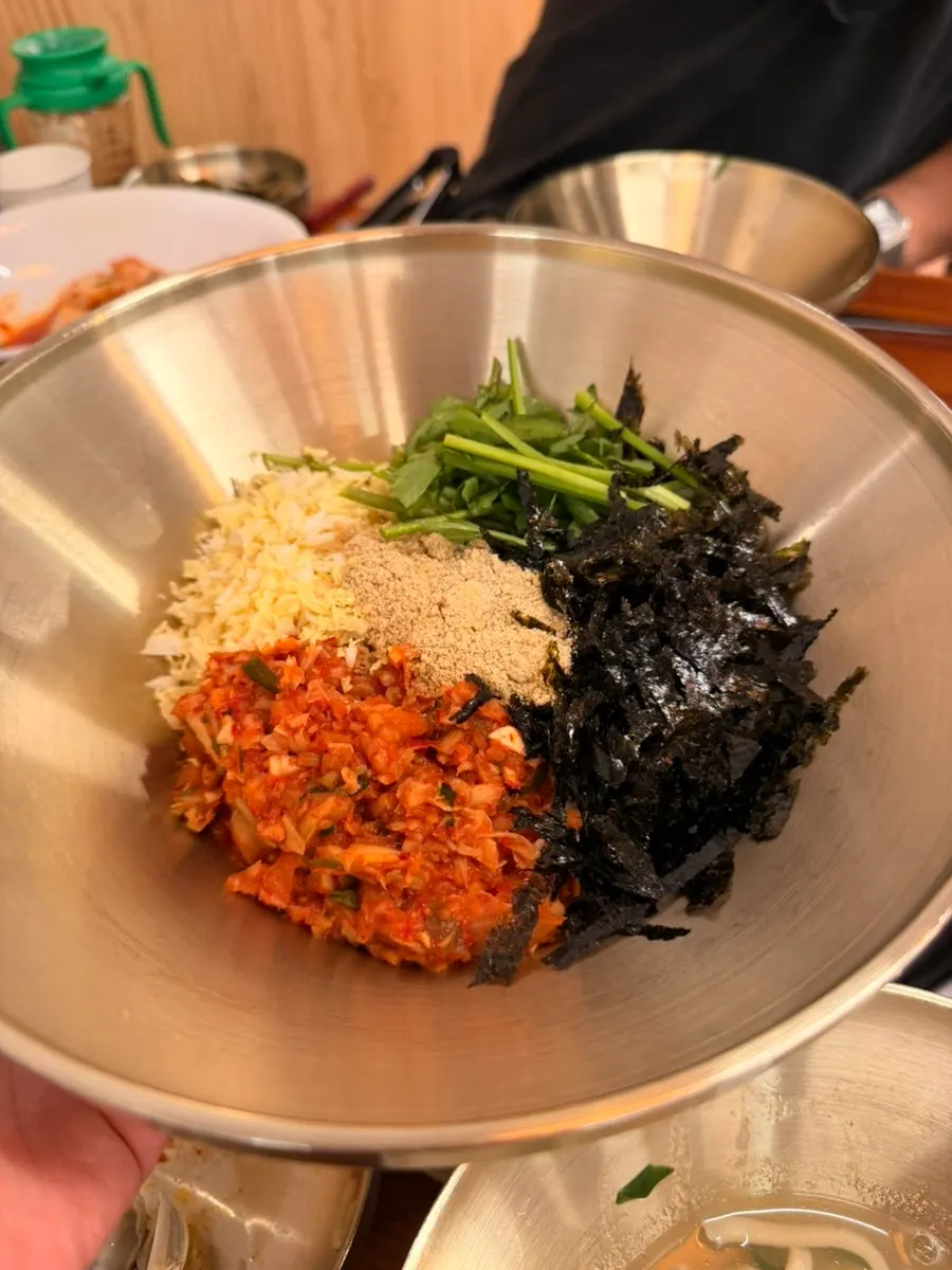 Unlimited fried rice made with kimchi