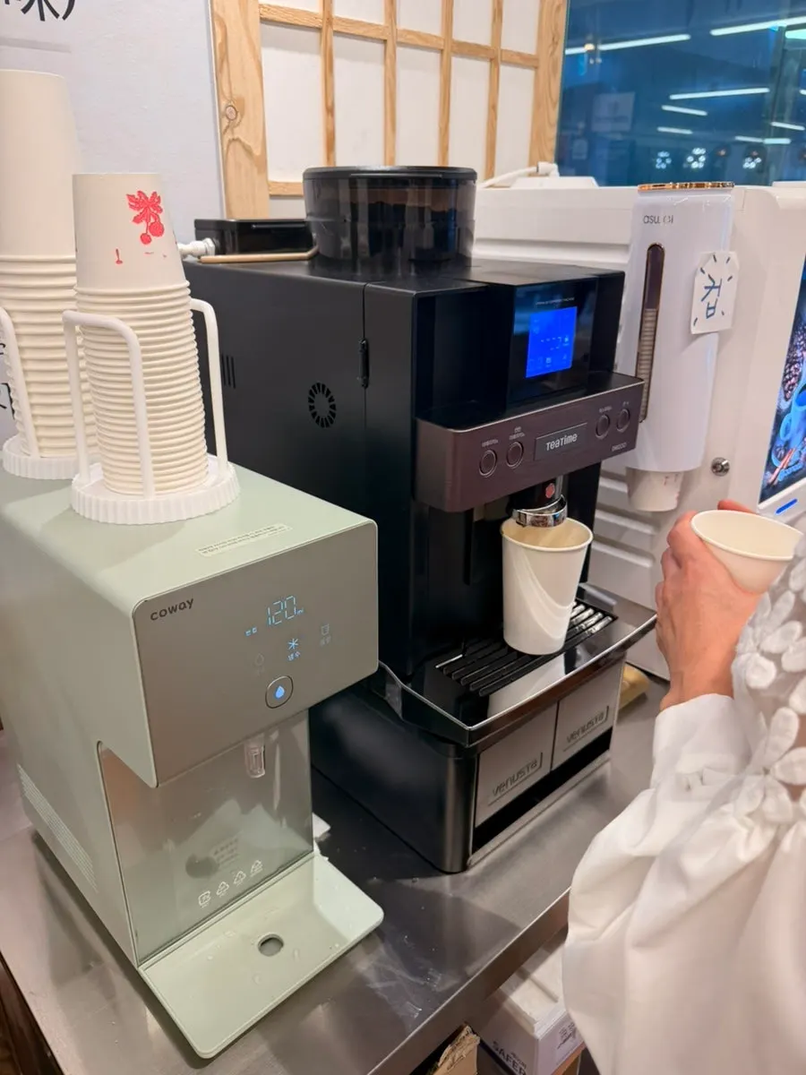 Free post-meal coffee available at the restaurant