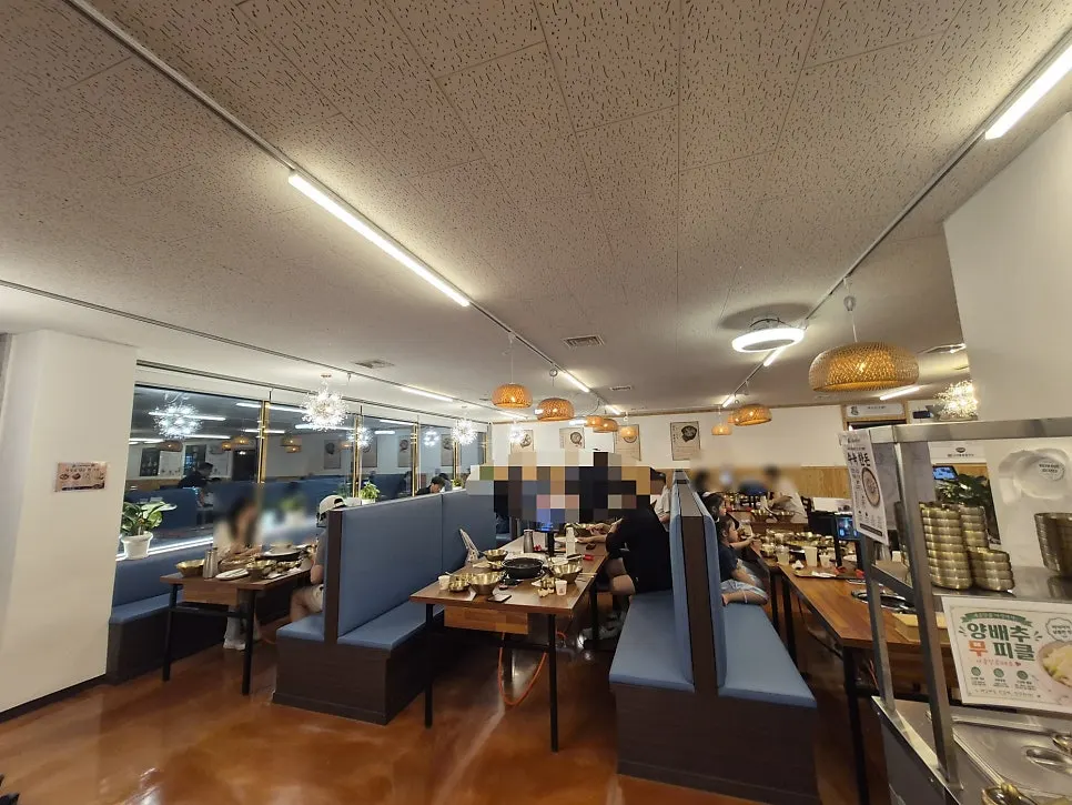 Spacious hall seating suitable for group gatherings