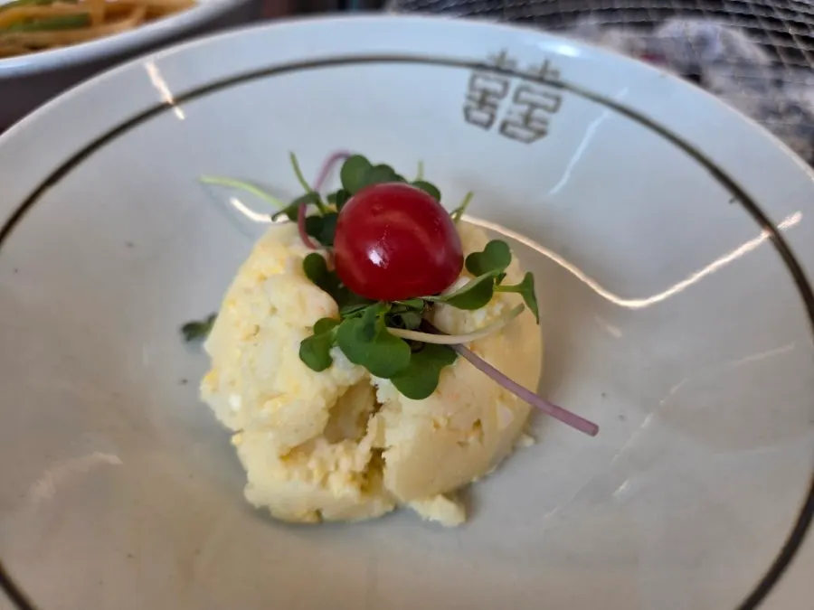 Potato salad that pairs well with the meat