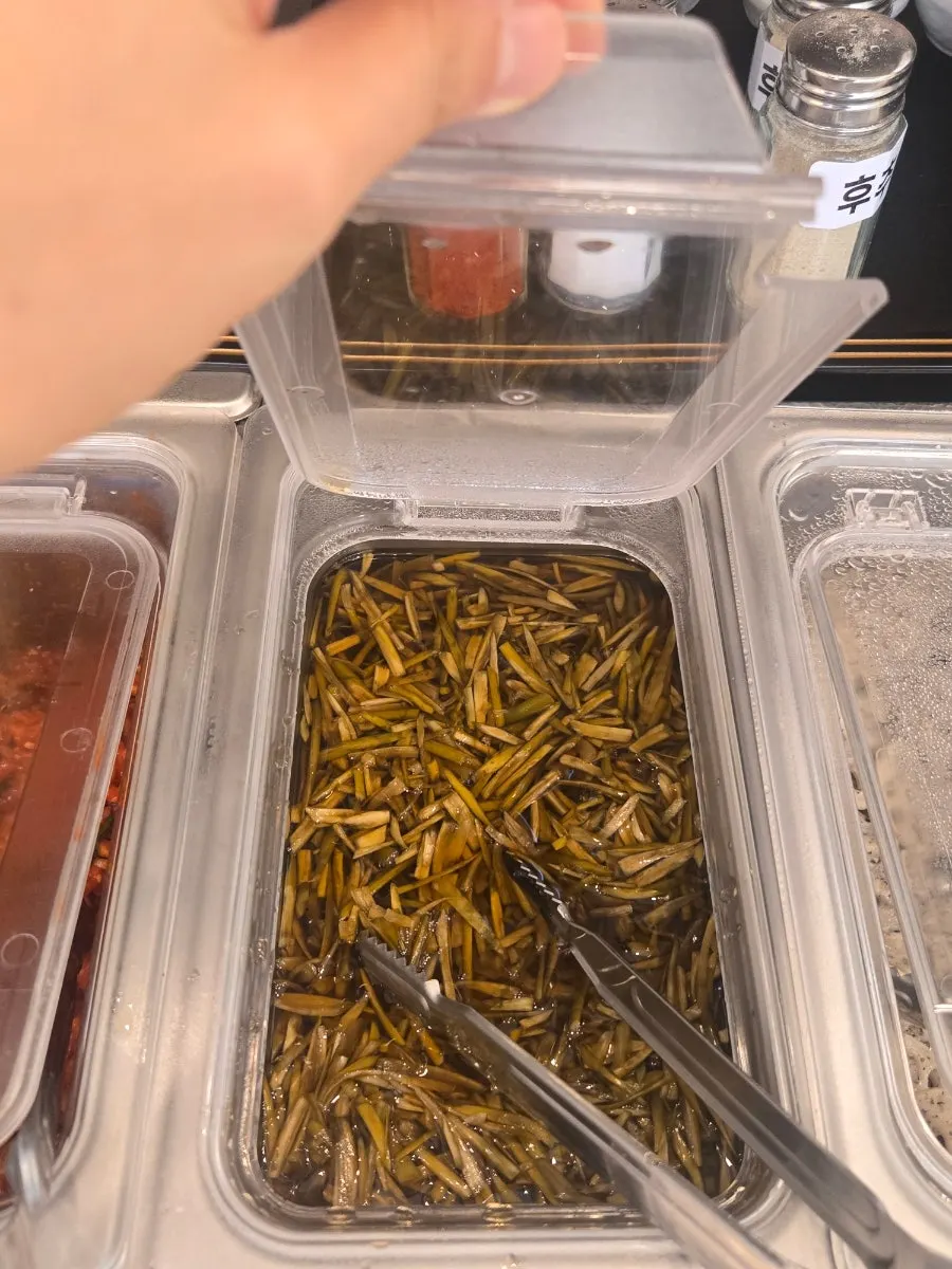 Salted squid and black sesame braised lotus root side dishes