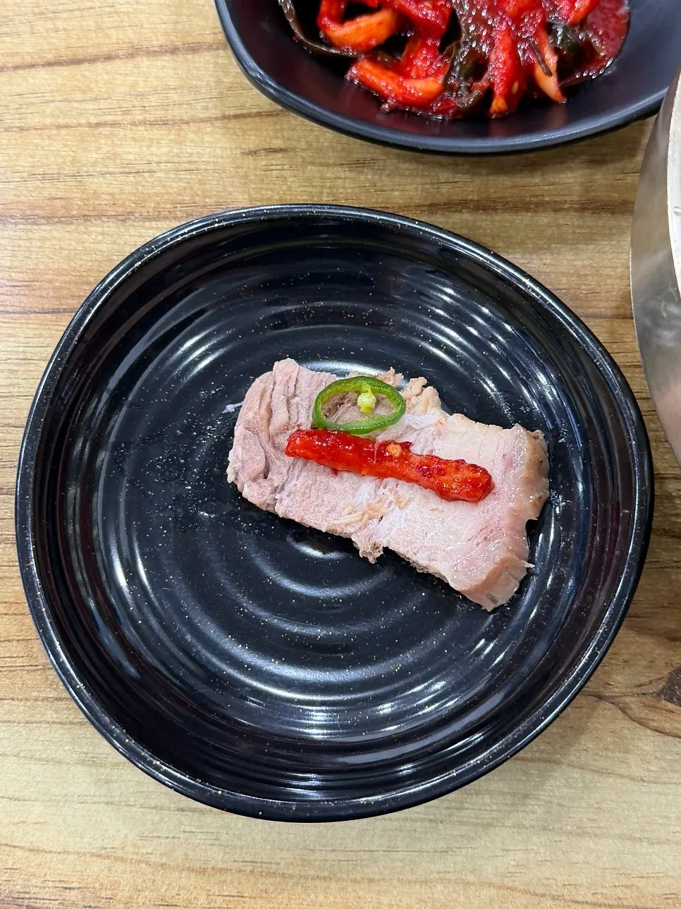Pork belly boiled pork with a good balance of fat and lean meat