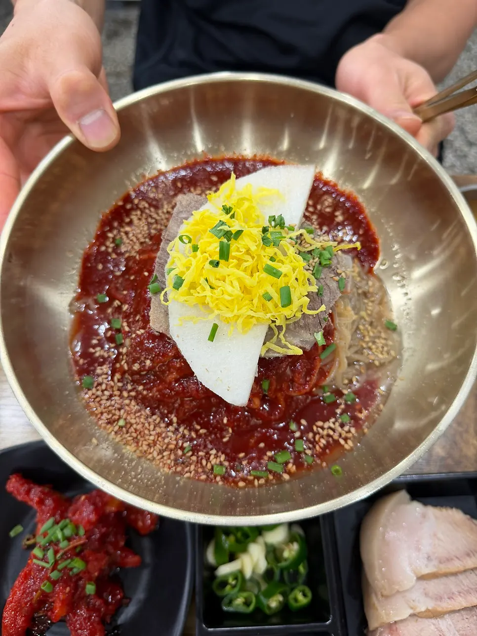 A bowl of Seoul Myeonok's bibim naengmyeon