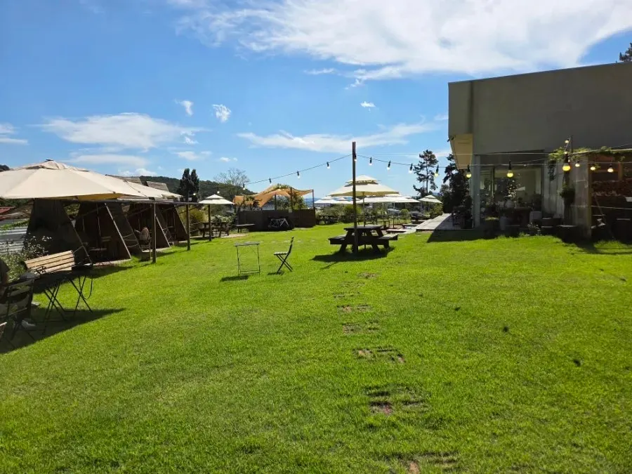 Outdoor seating at Sisup, ideal for relaxing