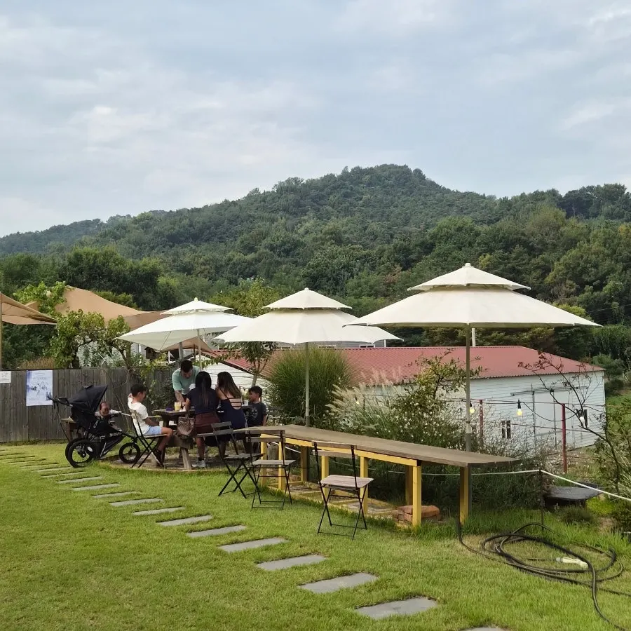 시숲 잔디밭 전경