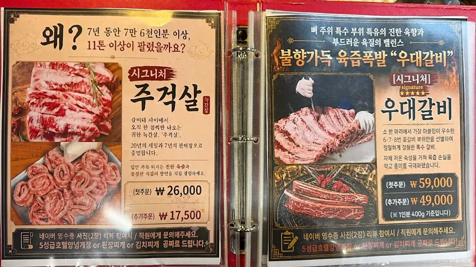 Jugeokjip's first-order and reorder pricing
