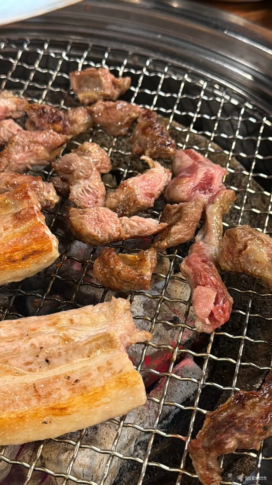 Plate of jugeoksal and pork belly