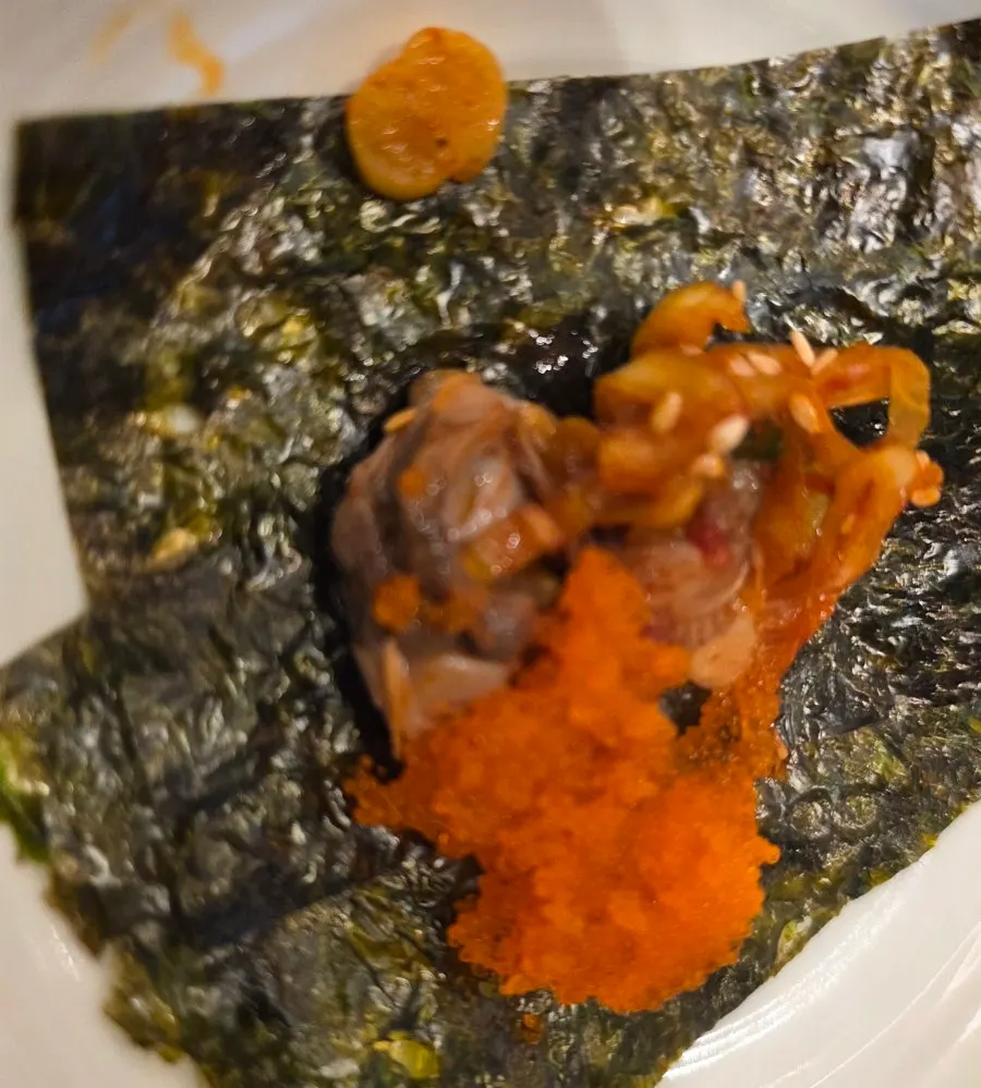 꼬막 살이 씹히는 꼬막전 단면