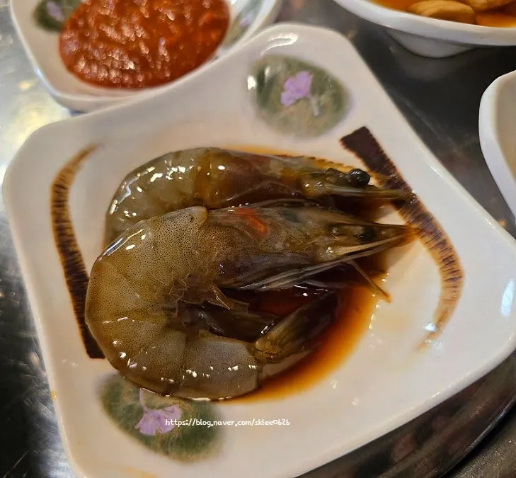 Shrimp-jang served as a standard side dish
