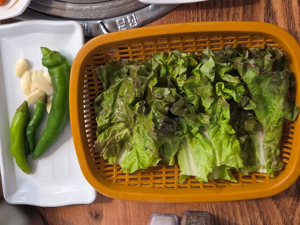 A full spread of handmade side dishes on the table