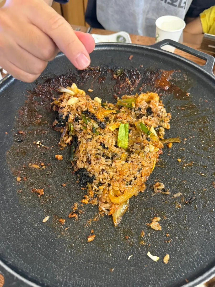 Self-made fried rice at Pyeongtaek Jumulleok
